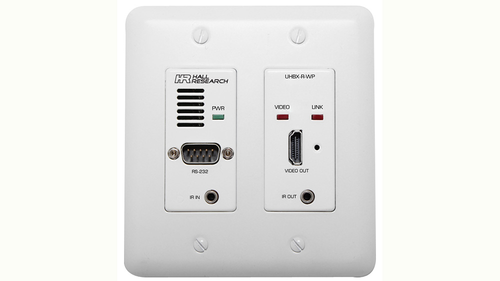 Hall Research Launches New HDBaseT Receiver Wall Plate