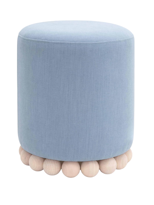 Dex Faded Blue Ottoman