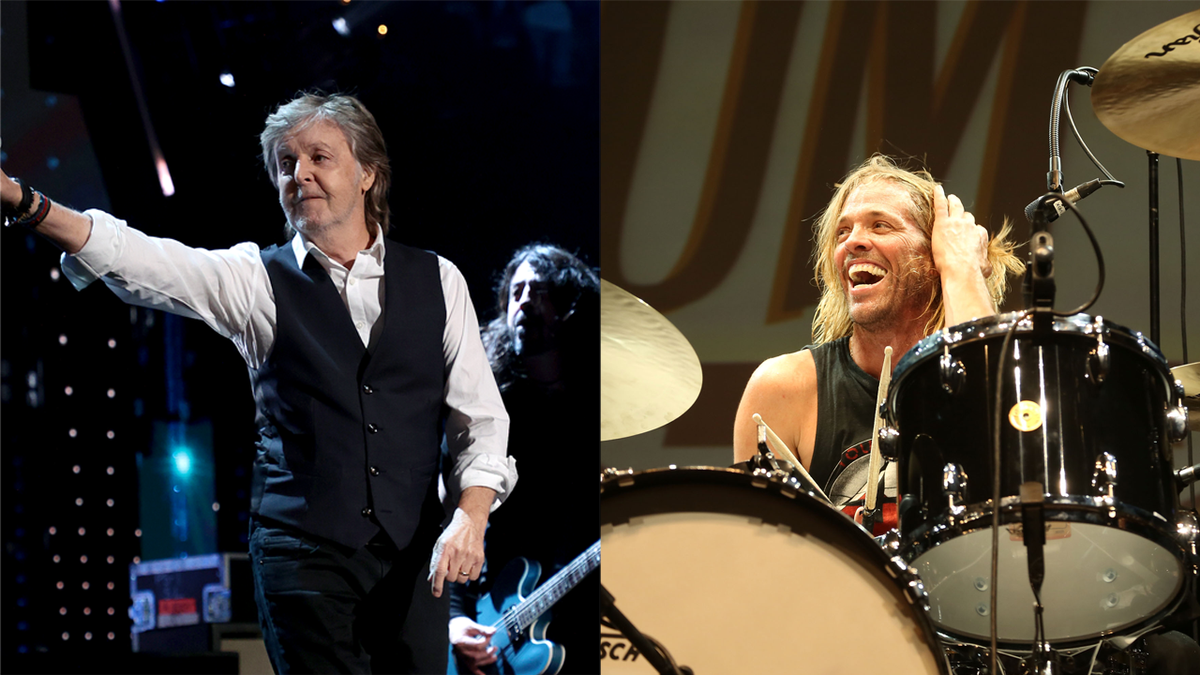 Paul McCartney and Taylor Hawkins