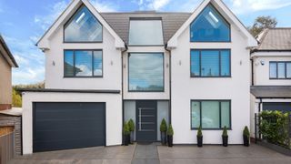 large self build home with front door from IDSystems