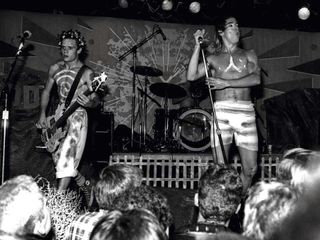 Red Hot Chili Peppers onstage at The Roxy - 1984