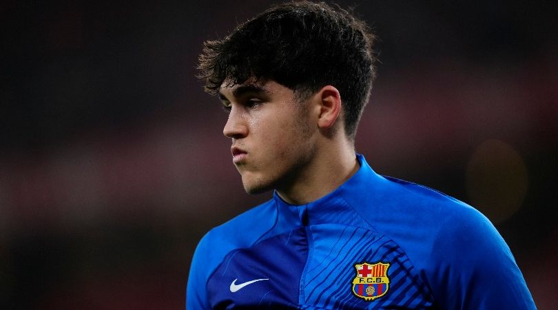 Barcelona defender Pau Cubarsi ahead of a LaLiga game against Athletic Club in March 2024.