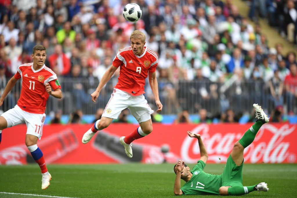 First goal of 2018 World Cup. 