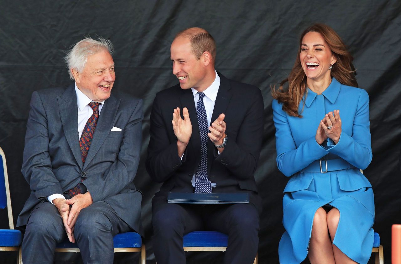 duchess kate middleton rewears blue alexander mcqueen coat