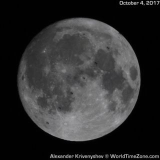 ISS Transits the Near-Harvest Moon