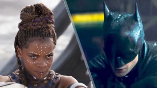 Letitia Wright in Black Panther and Robert Pattinson in The Batman