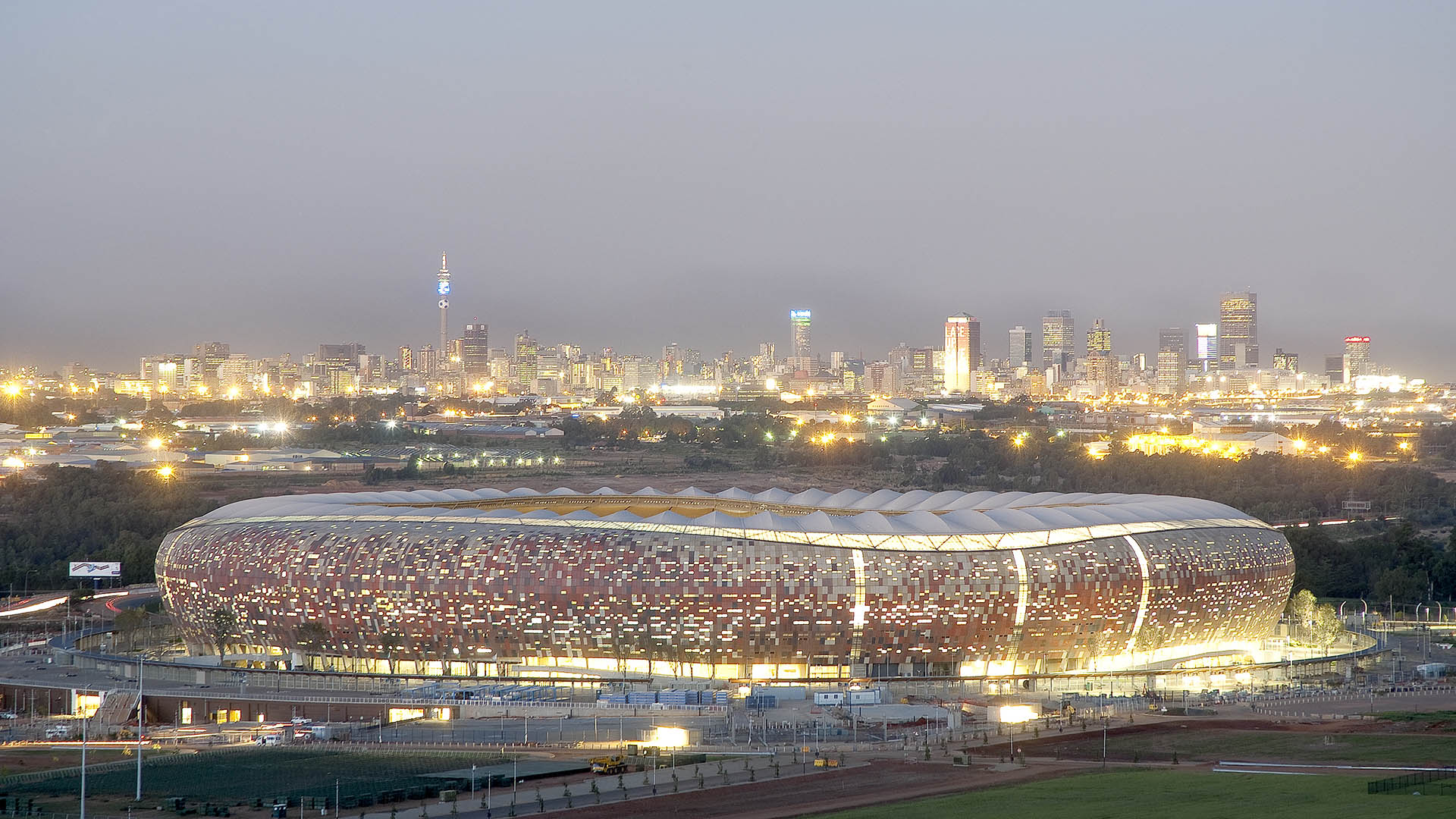 A photo of FNB stadium.