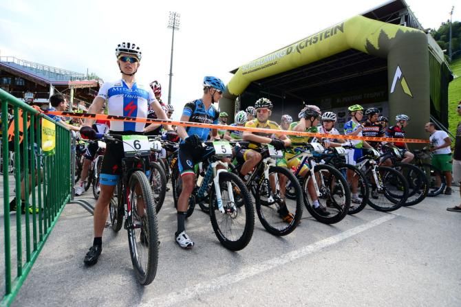 The start of stage 1 of the Alpentour Trophy
