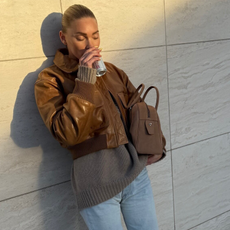Elsa Hosk carrying The Row India Bag