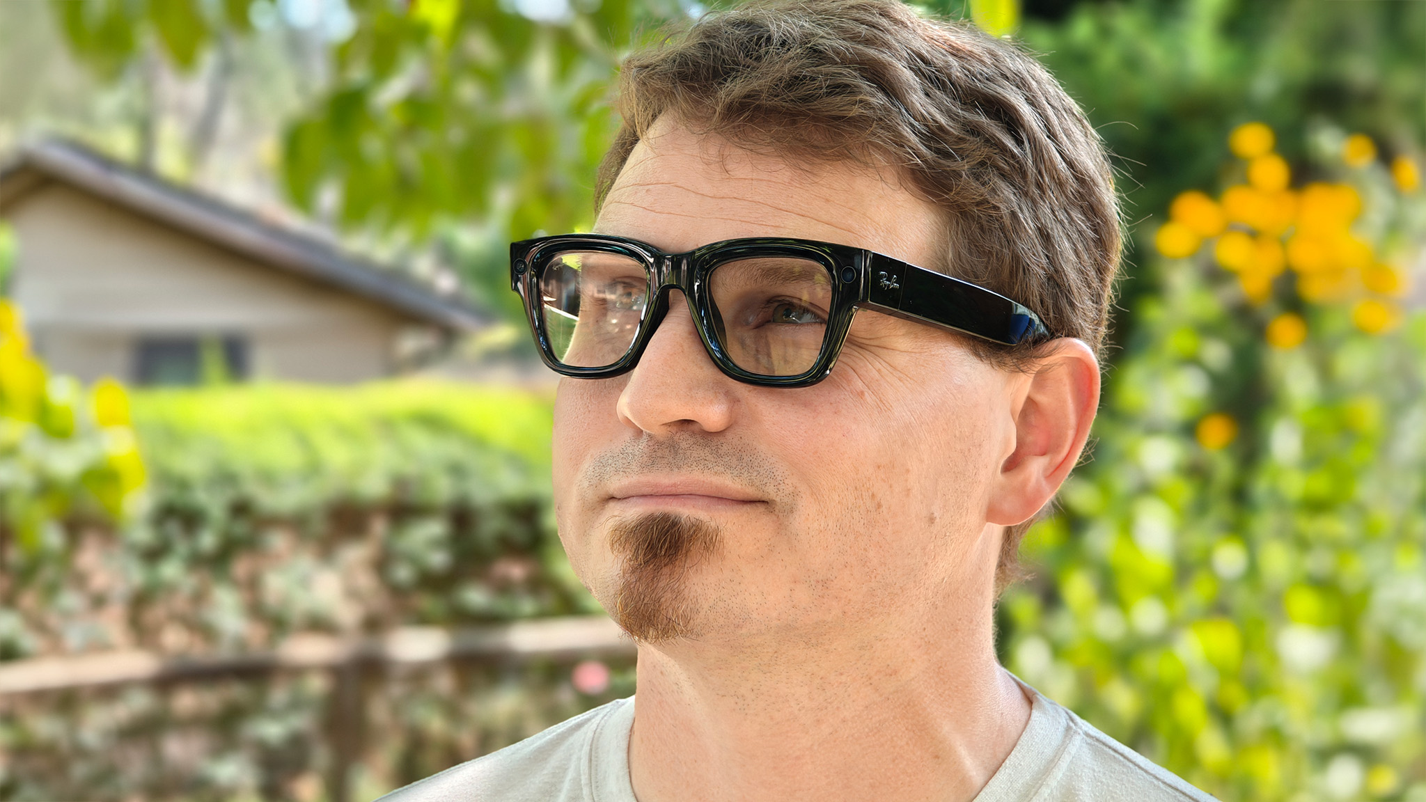 Wearing Meta Ray-Ban Display glasses