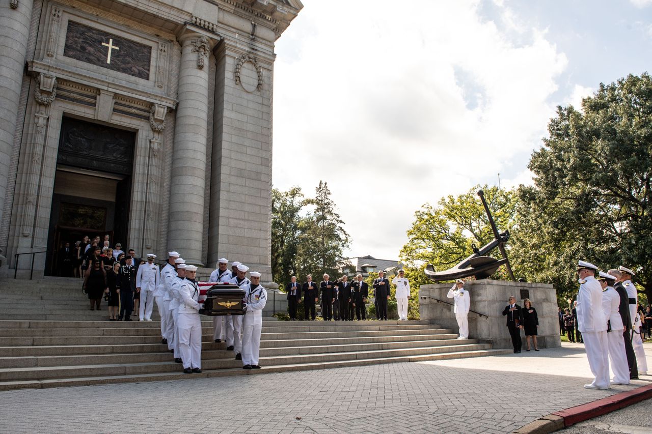 John McCain was laid to rest on Sunday.