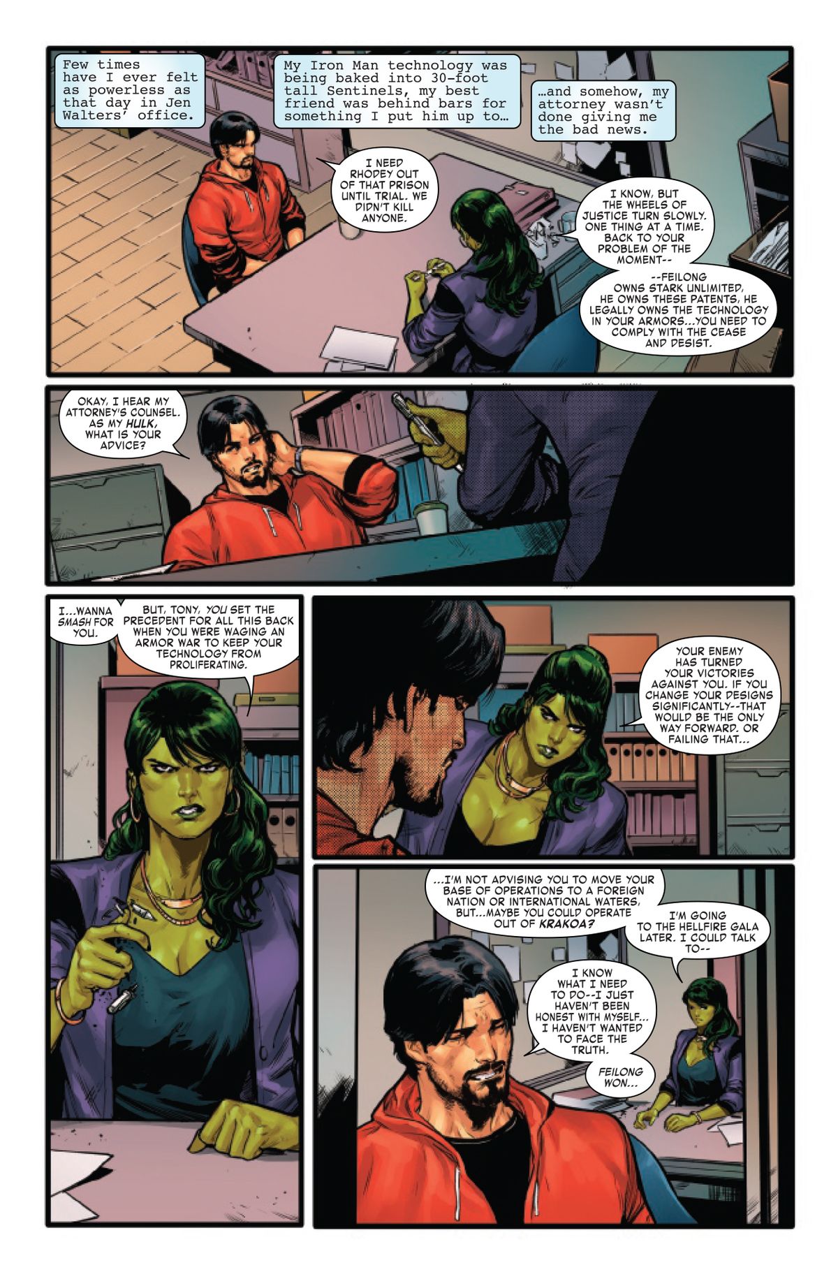 Invincible Iron Man #8 interior page