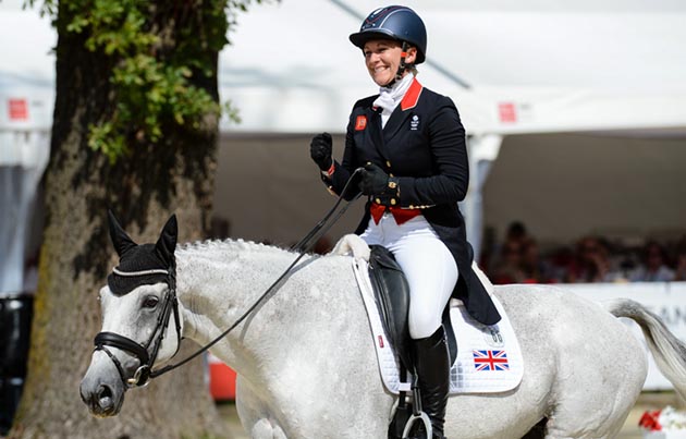 Gemma Tattersall shows her delight after a stellar test at the European Eventing Championships 2017. Picture by Peter Nixon European Eventing Championships Gemma Tattersall Quicklook V