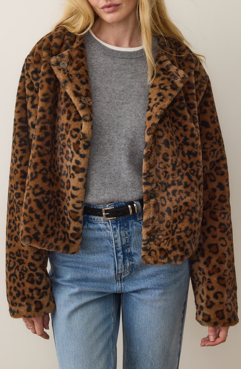 Tessa Leopard Faux Fur Jacket