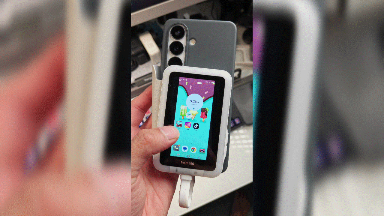 Insta360 Snap connected to Android phone.