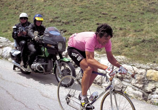 Francesco Moser in pink
