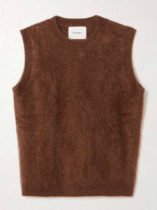 Ebby Brushed-Cashmere Vest