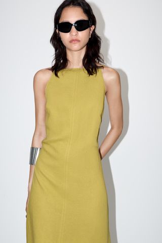 Zw Collection Linen Blend Dress