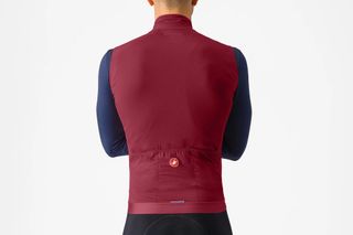 Castelli Espresso Vest Deep Bordeaux rear view