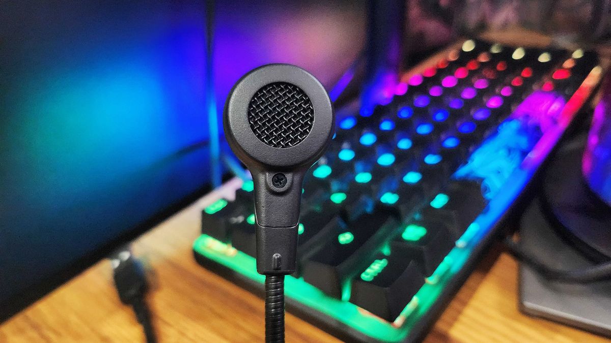 Audio-Technica ATH-M50xSTS StreamSet gaming headset on a chair