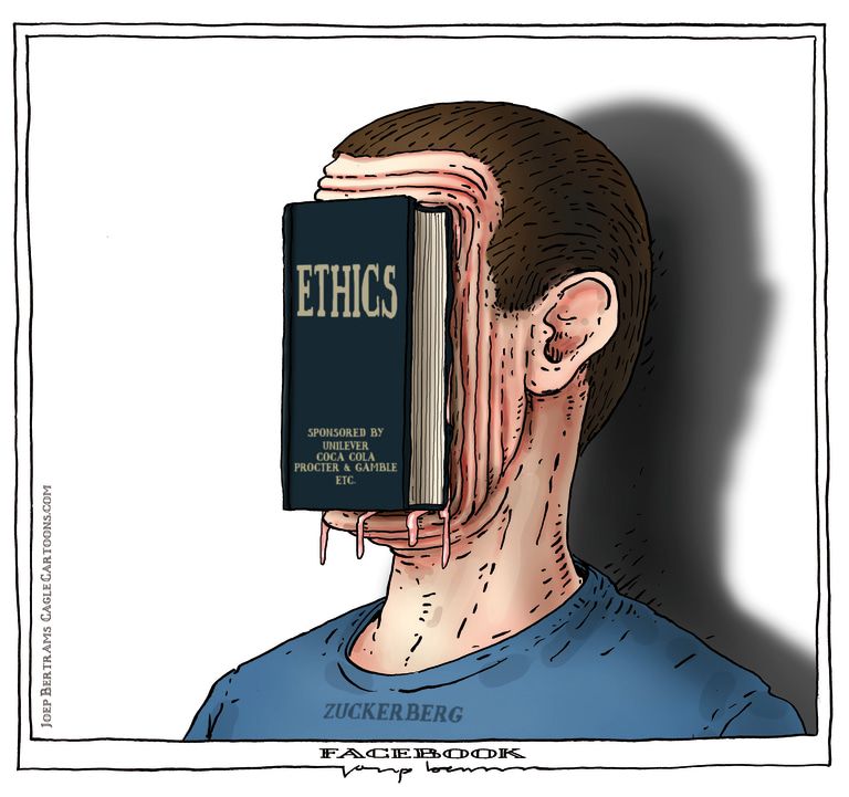 Editorial Cartoon U.S. Facebook ethics&amp;amp;nbsp;