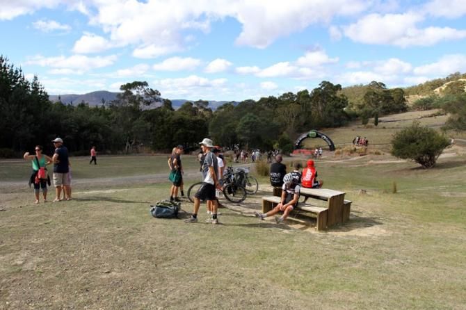 The old event centre provided an area to see three separate cross country course sections