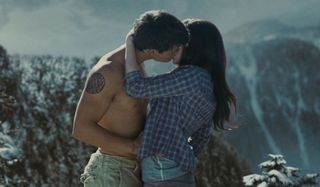 Jacob and Bella kiss in Eclipse