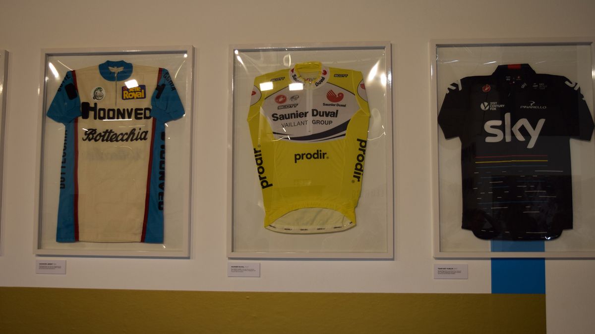 Castelli had some of their famous jerseys on display