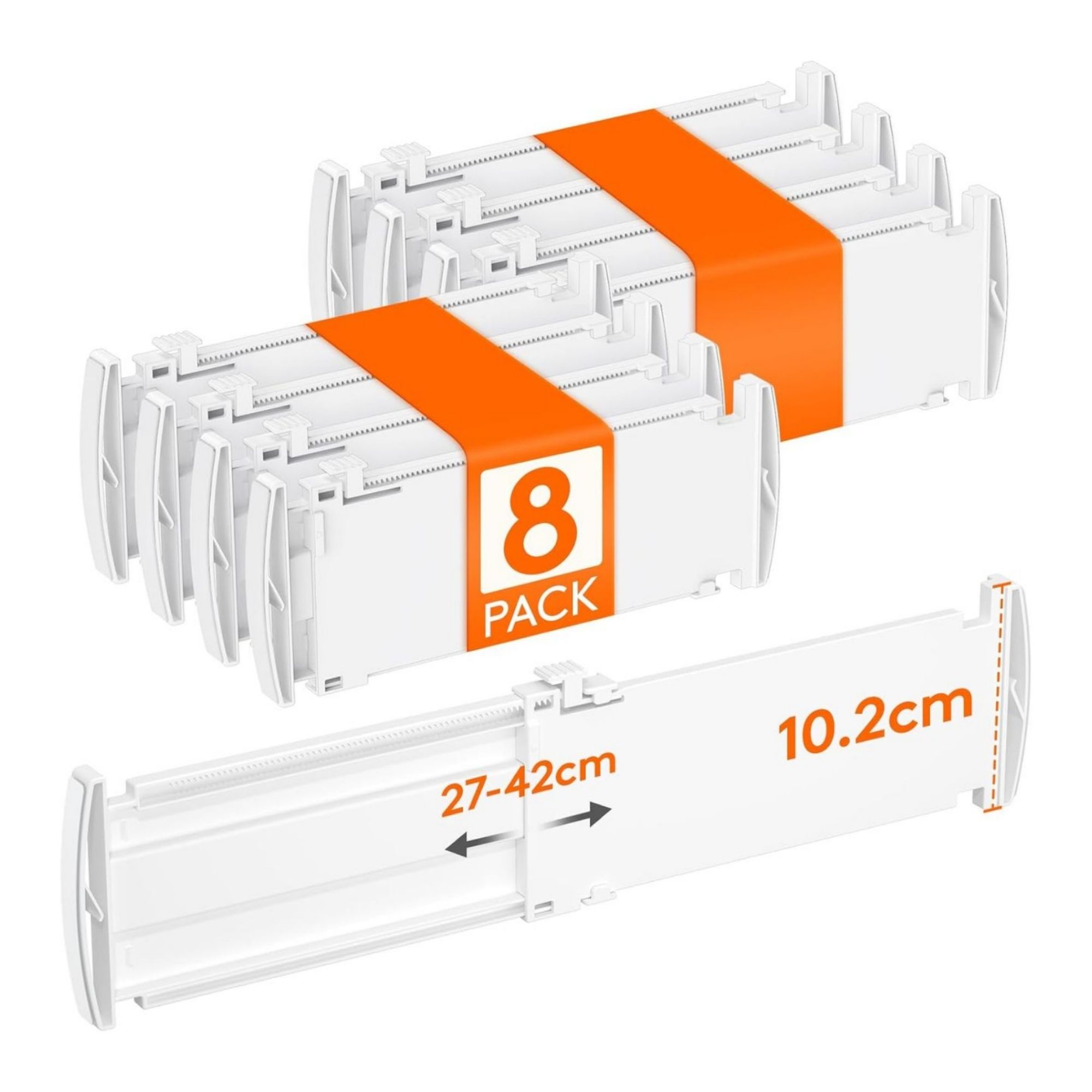 Lifewit 8 Pack 4" High Drawer Dividers