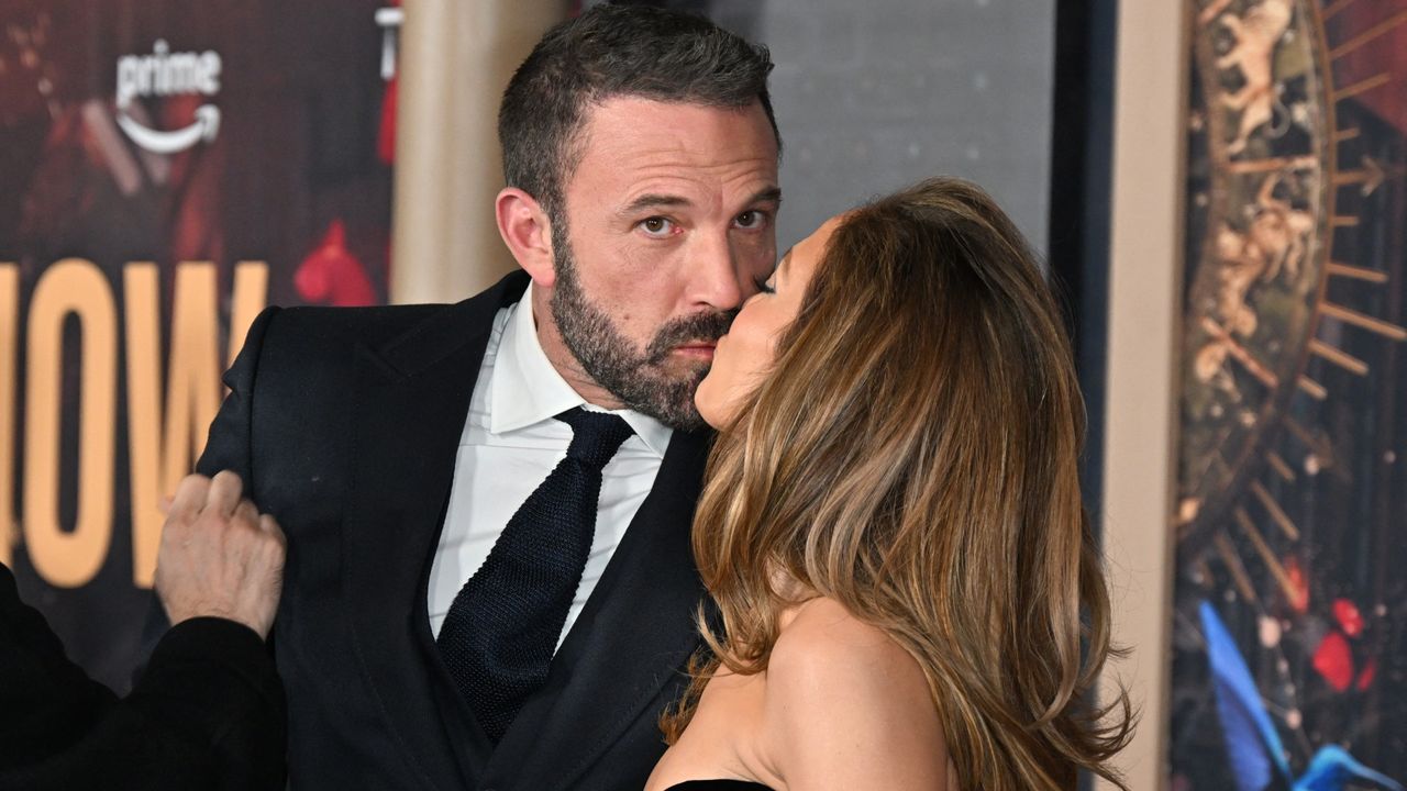 Jennifer Lopez and Ben Affleck at the premiere of &quot;This Is Me...Now: A Love Story&quot;