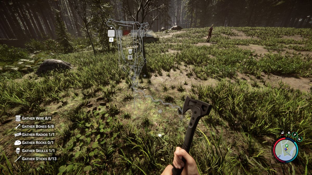 Sons of the Forest radio alarm trap