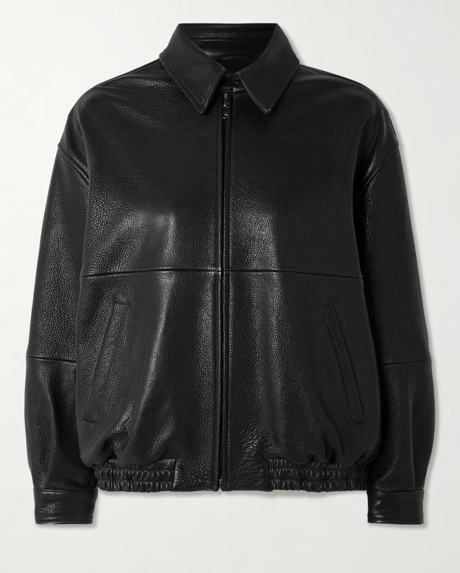 Nour Hammour, Doran paneled textured-leather jacket