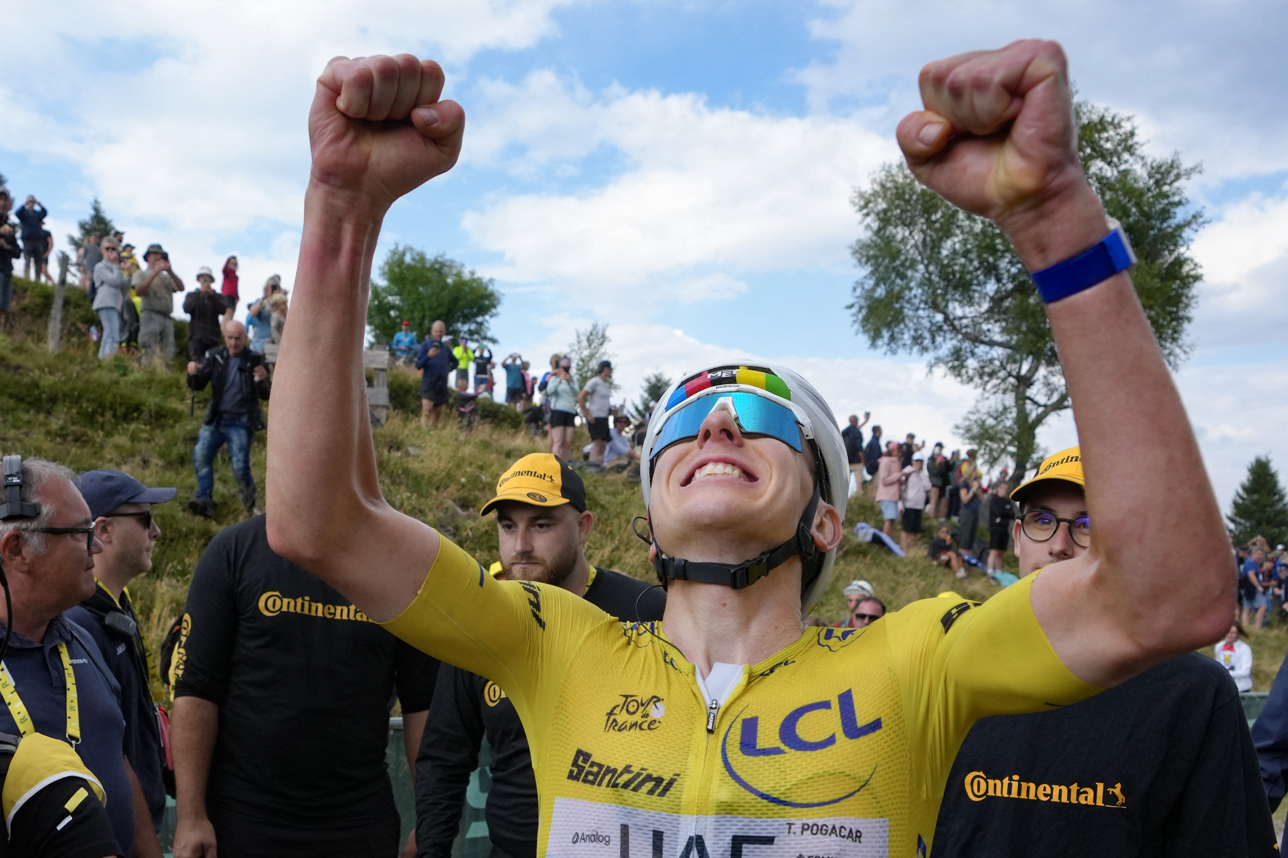 Tadej Poga&amp;#269;ar at the 2026 Tour de France