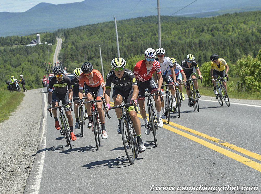 The group kept getting smaller as they approached the final climb