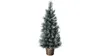 3ft Artificial Green Frosted Potted Christmas Tree