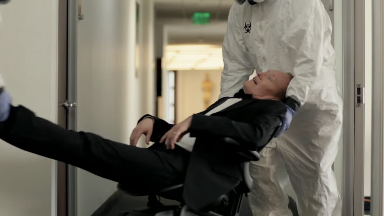 Conan O'Brien knocked out from gas in Oscars post-credits sequence