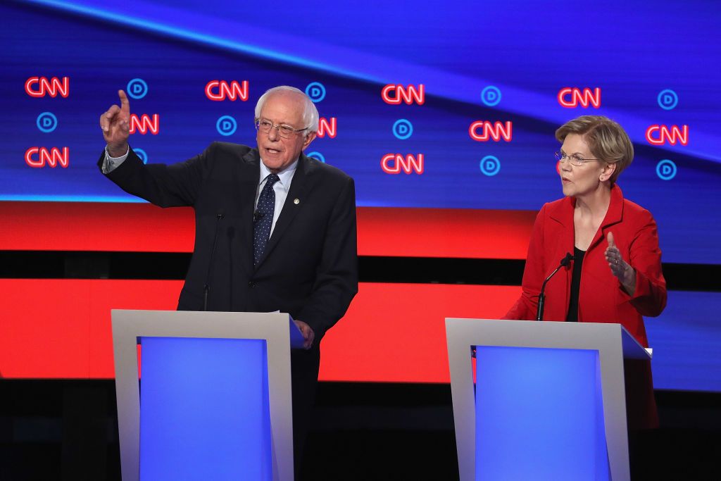 Bernie Sanders and Elizabeth Warren.