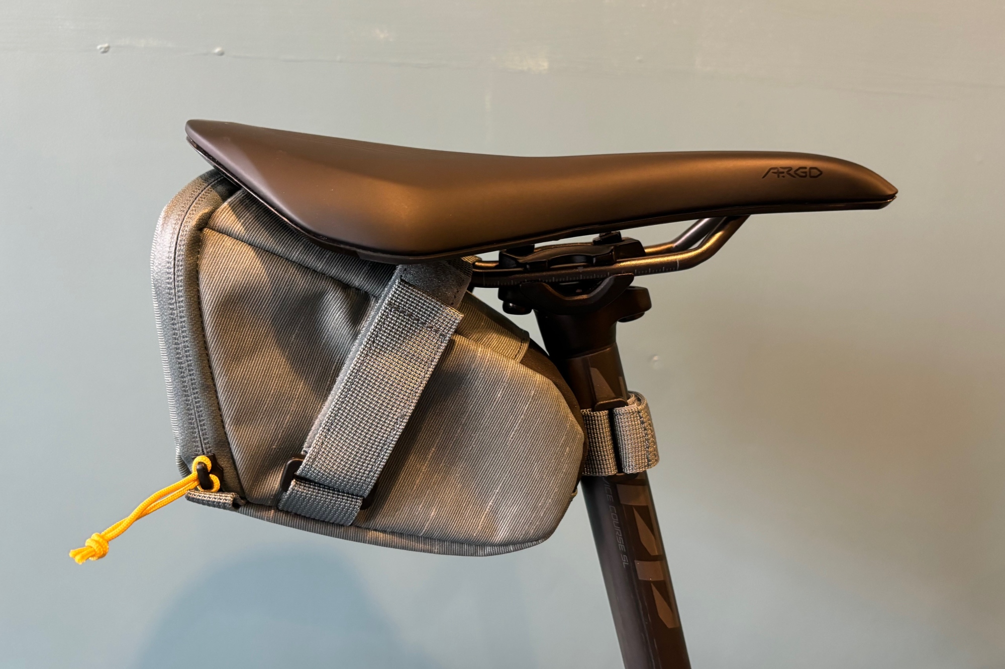 Evoc Seat Bag Tour L attached to a bike