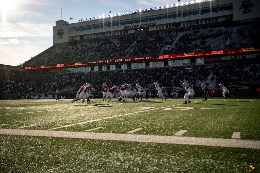 Alumni Stadium in Massachusetts.