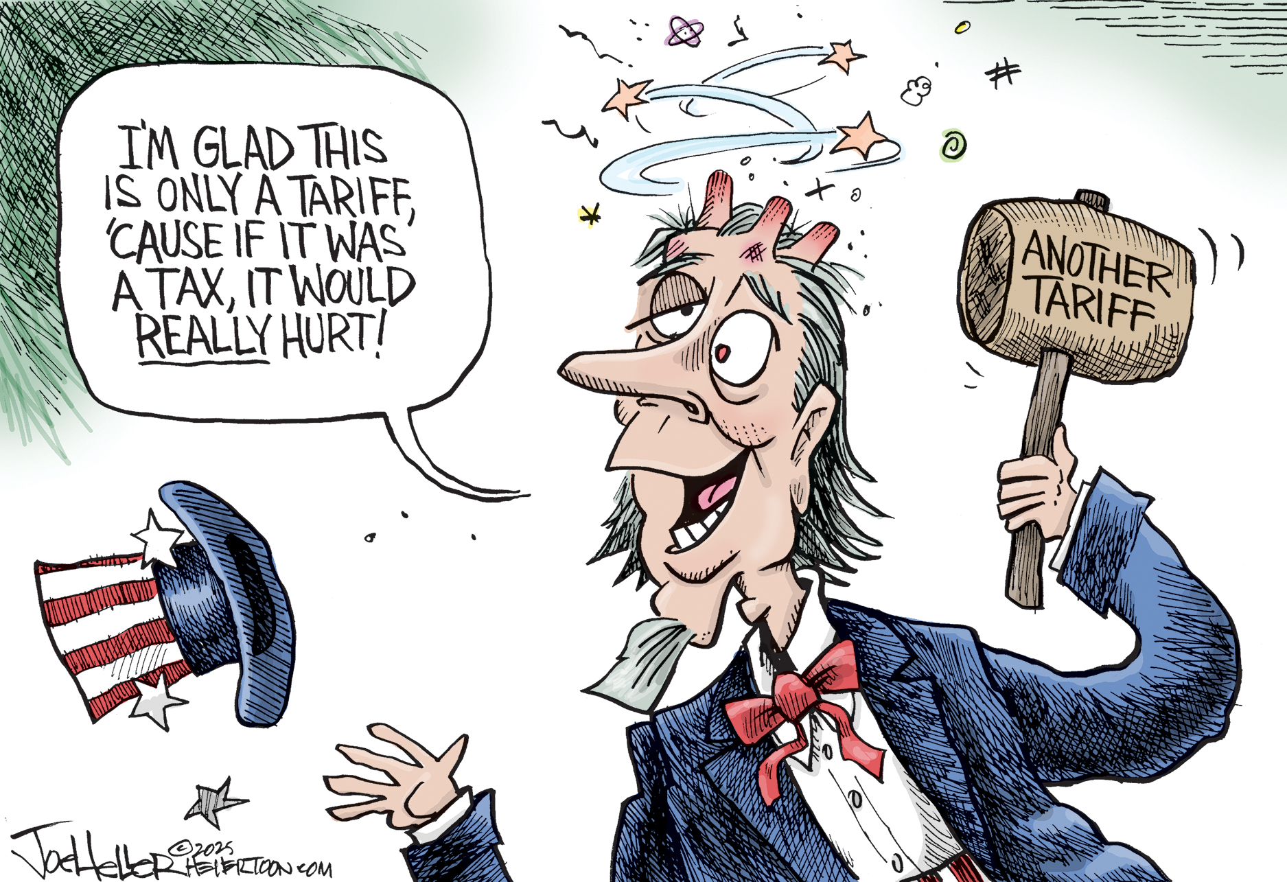 Political cartoon