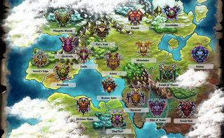 Gems of War Achievement Guide Kingdoms Map