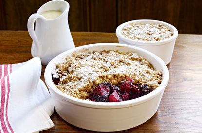 Hairy Bikers' apple and blackberry crumble recipe