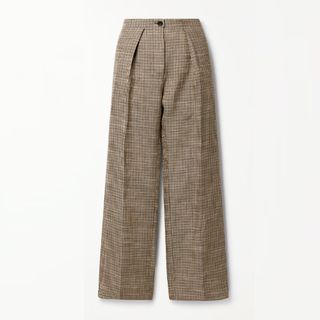 Acne Studio pleated checked trousers