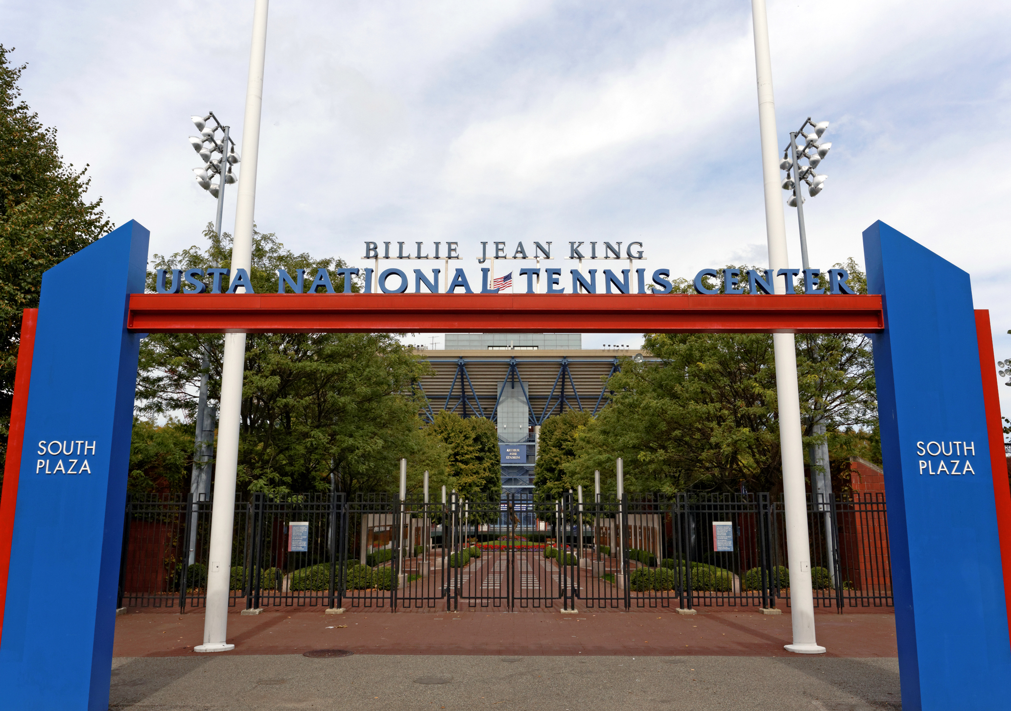 Flushing, NY, USA - September 24, 2014: The USTA Billie Jean King National Tennis Center in Flushing, New York. The center is host of the annual US Open Grand Slam professional tennis tournament.