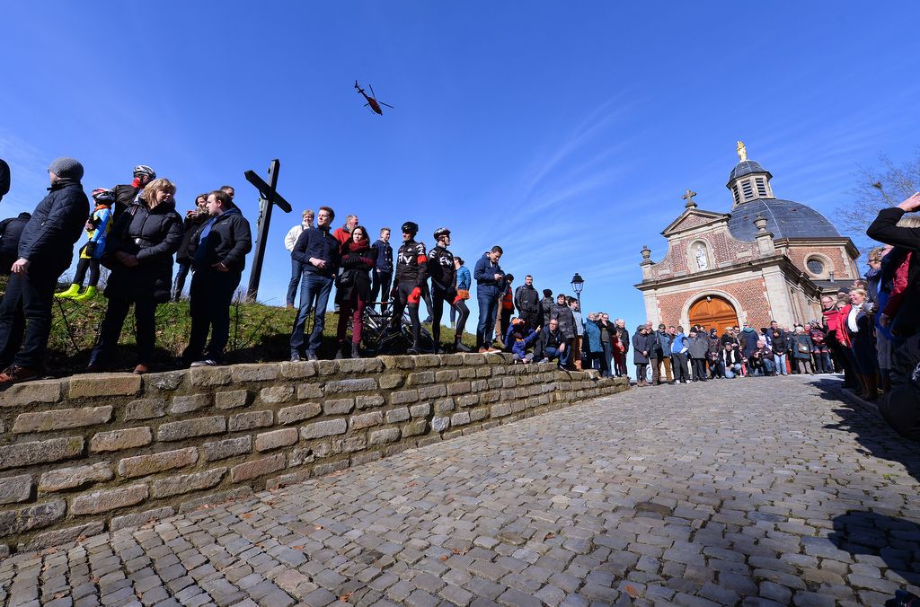 The Muur van Geraardsbergen before the peloton arrives