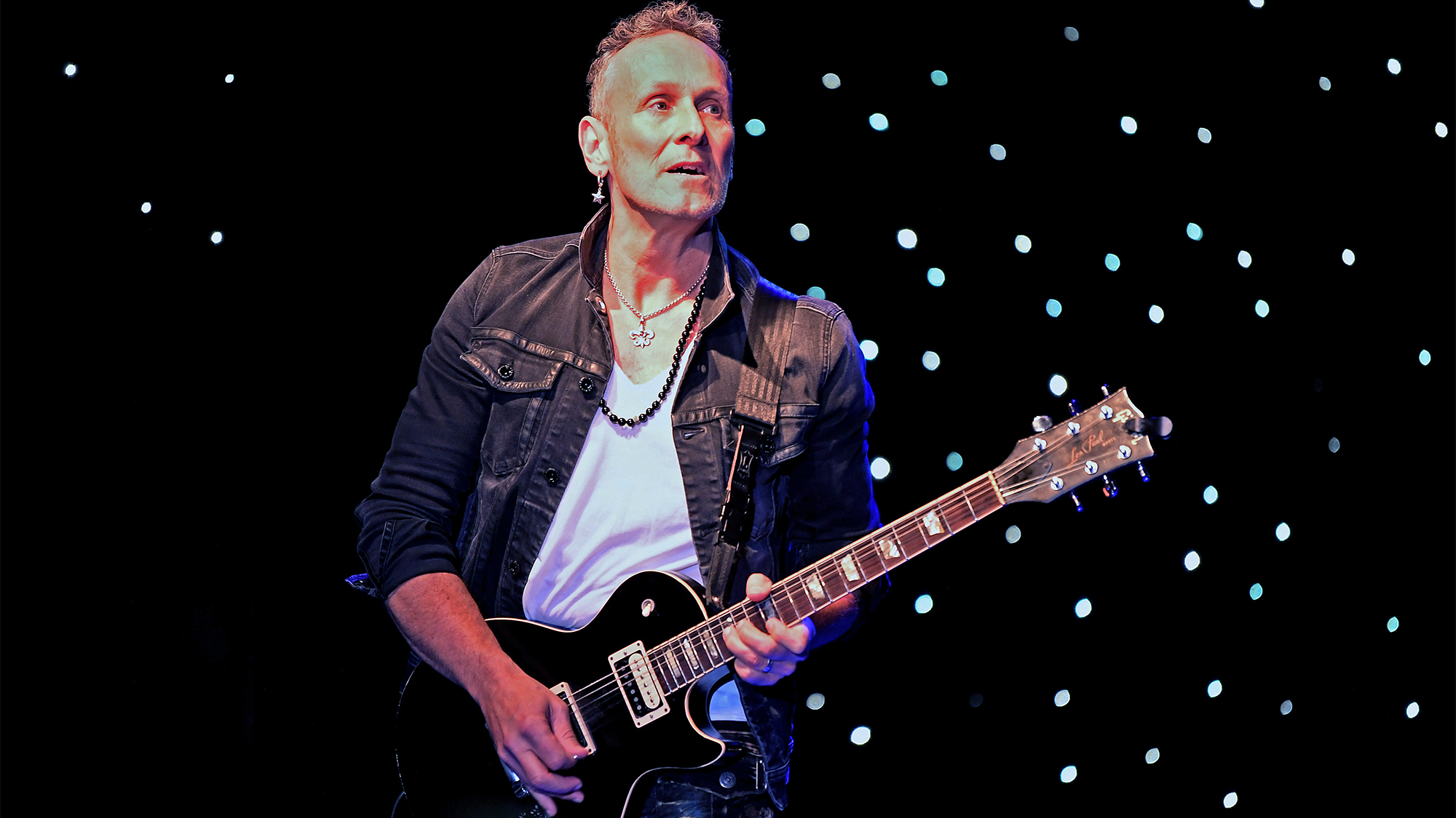 Vivian Campbell of the rock group Last In Line performs at the Golden Nugget Hotel &amp; Casino on January 26, 2024 in Las Vegas, Nevada. 
