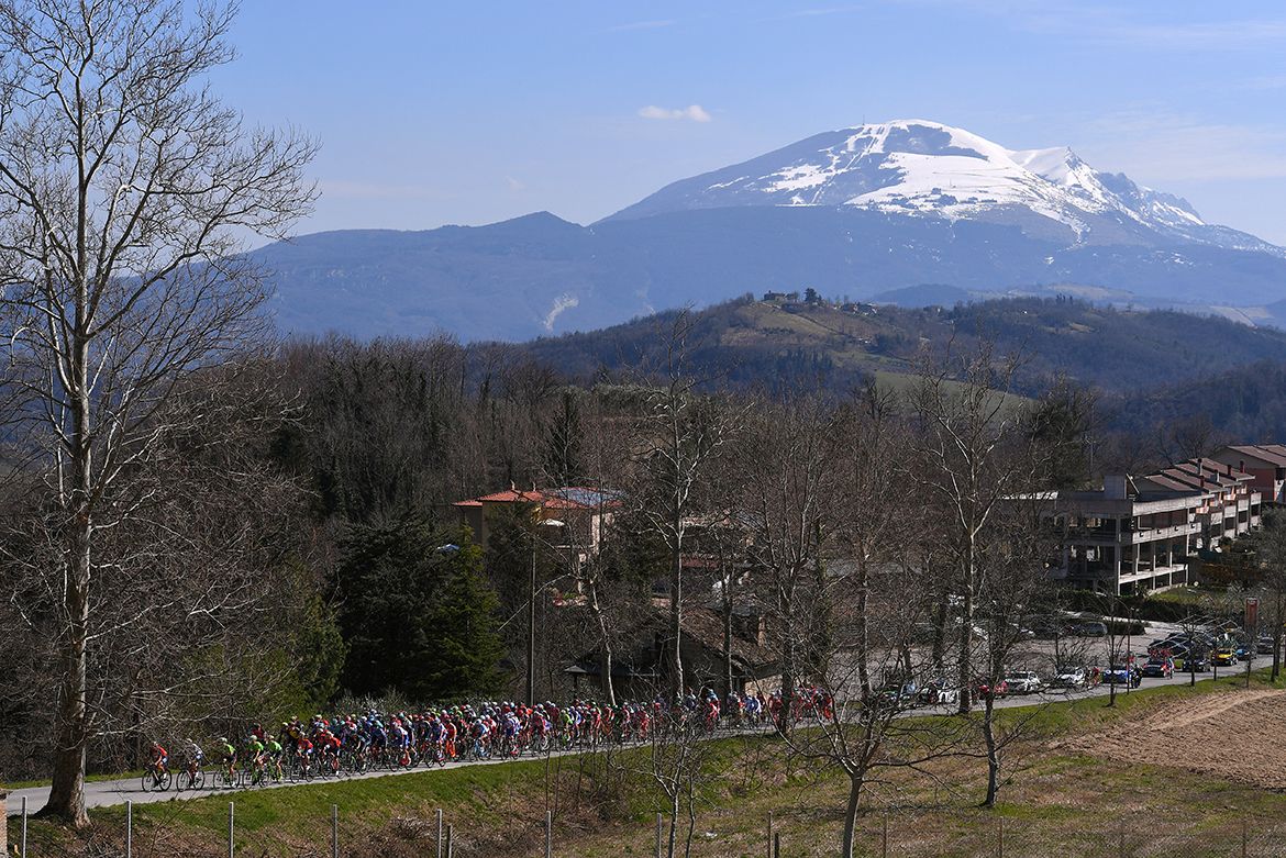 Tirreno-Adriatico's fifth stage ran 210km from Rieti to Fermo.