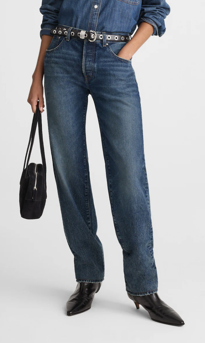 Madewell, The Dean Easy Straight Jean (Was $148)