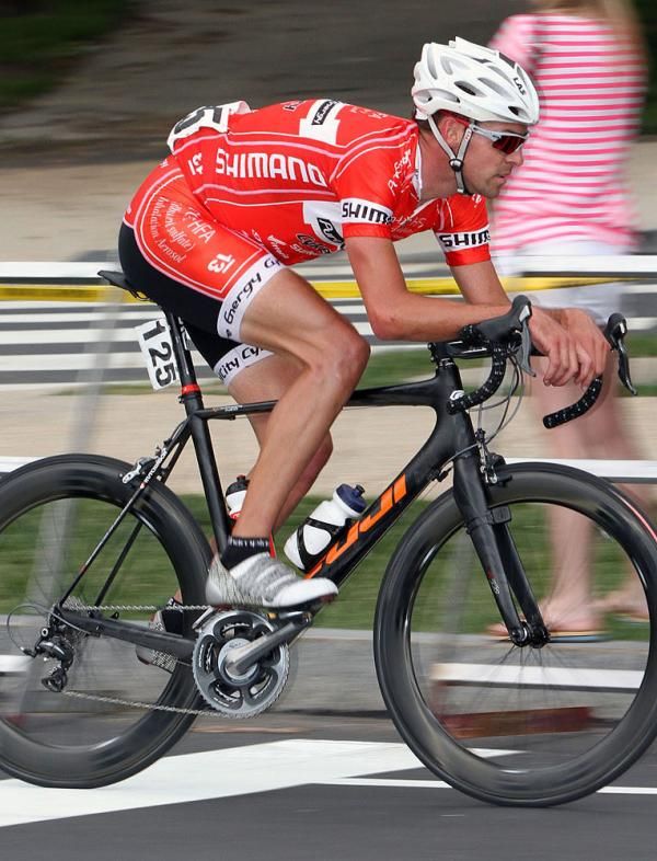 Olympian and Pennsylvania boy Bobby Lea (Team CykelCity.se p/b PureEnergy Cycling-ProAir HFA) did an amazing job to make the late race break.