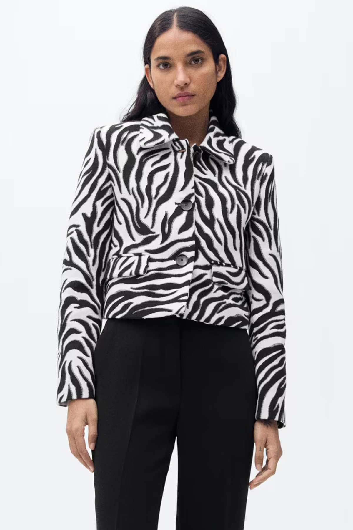 Zebra-Print Jacket